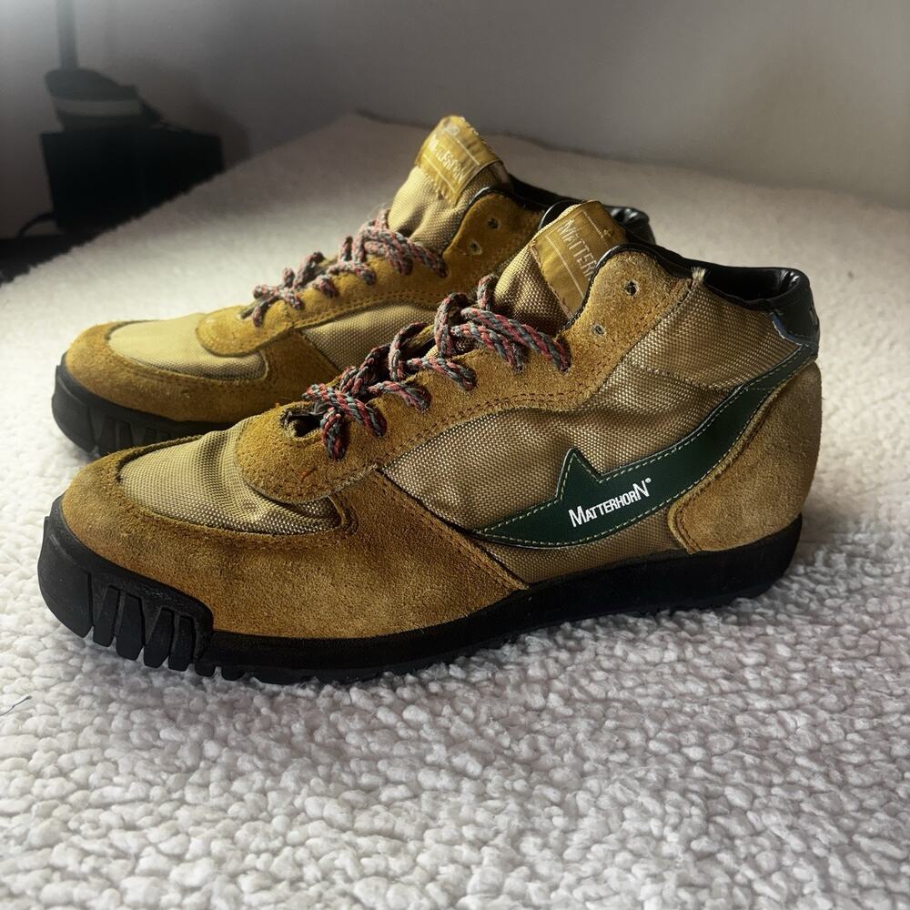 Vintage Matterhorn Hiking Mountaineering 6.5 Rare Taiwan ROC Leather Gorpcore